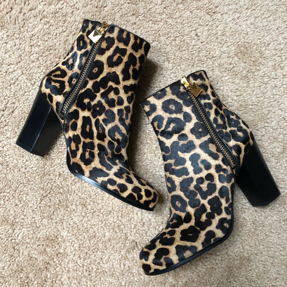 Michael Kors Leopard Ankle Boots